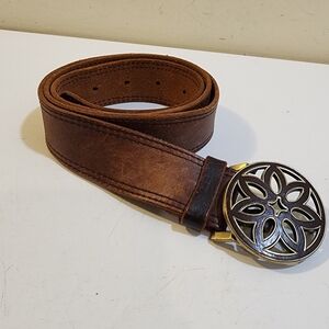 American Eagle Outfitters Women's Brown Genuine Leather Belt M
